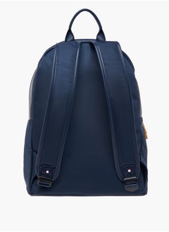 Lee Cooper Women Logo Print Backpack with Adjustable Shoulder Straps and Zip Closure - 31x40x19 cm  - Image 3