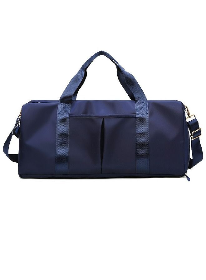 Sports Duffel Multi Pocket with Wet and Dry Separation, Special Flap for Shoes, Large Capacity Gym Bag Men Women (Navy) - Image 3