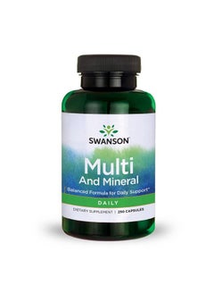 Multi And Mineral Daily Men'S Women'S Multivitamin Multimineral Health Supplement 250 Capsules (Caps)