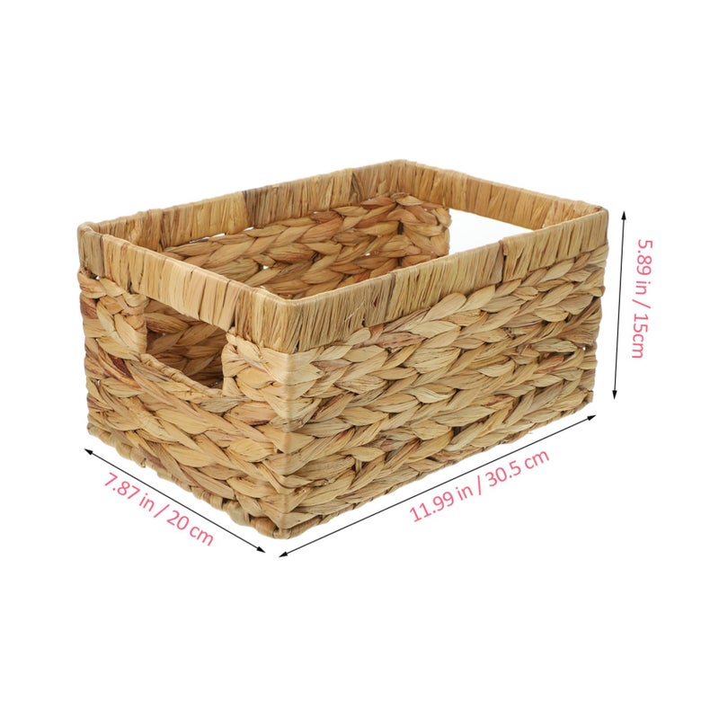 Large Woven Storage Basket Organizer For Home Office Nursery Clothes Toys Dried Bin - Image 3