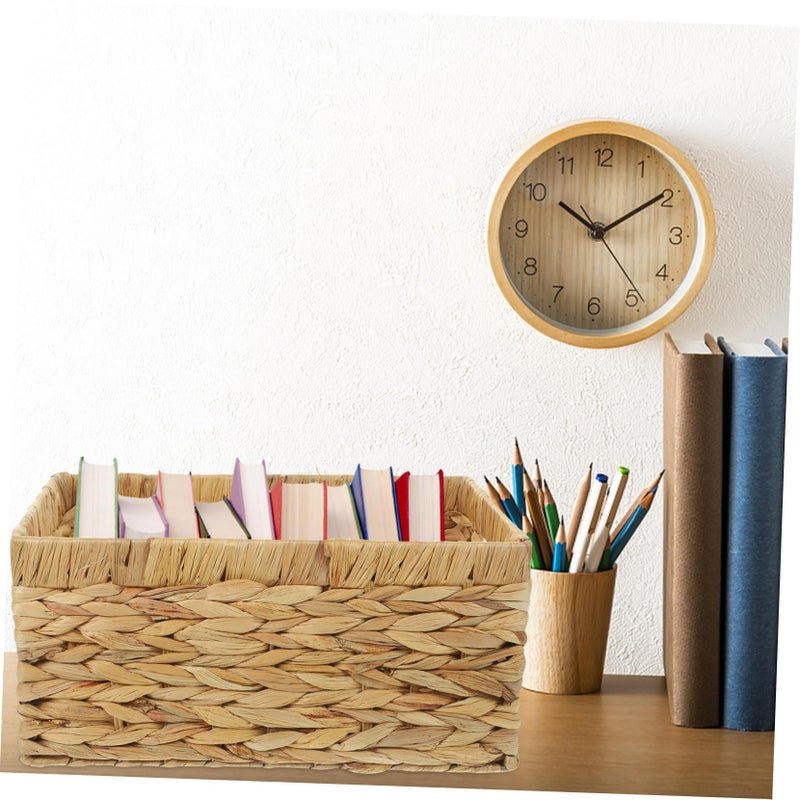 Large Woven Storage Basket Organizer For Home Office Nursery Clothes Toys Dried Bin - Image 4