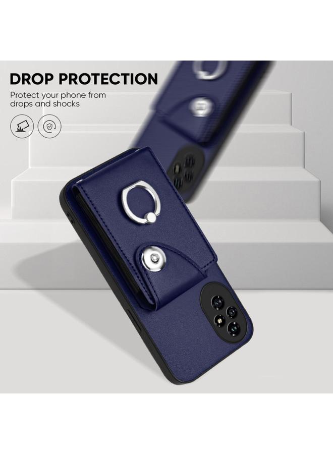 اس-توب جراب لهاتف Honor 200 Pro 5G مع حامل بطاقات وحلقات من البولي يوريثان - Image 5