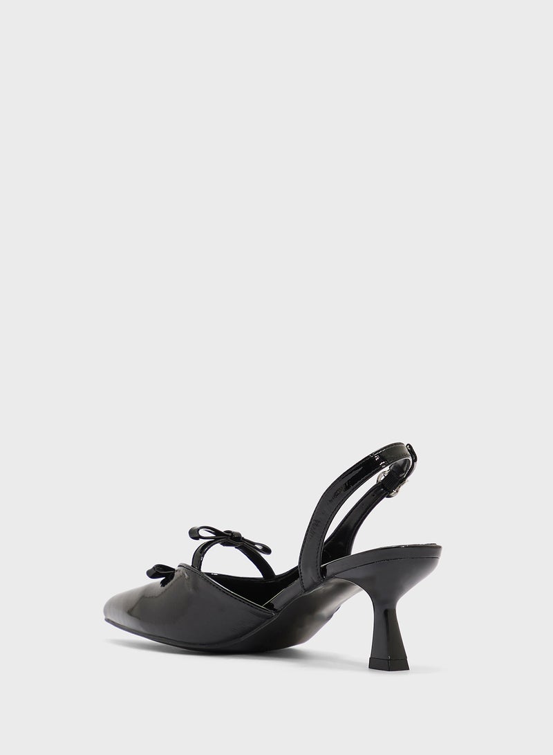 Ginger Sling Back Heeled Pump  - Image 3