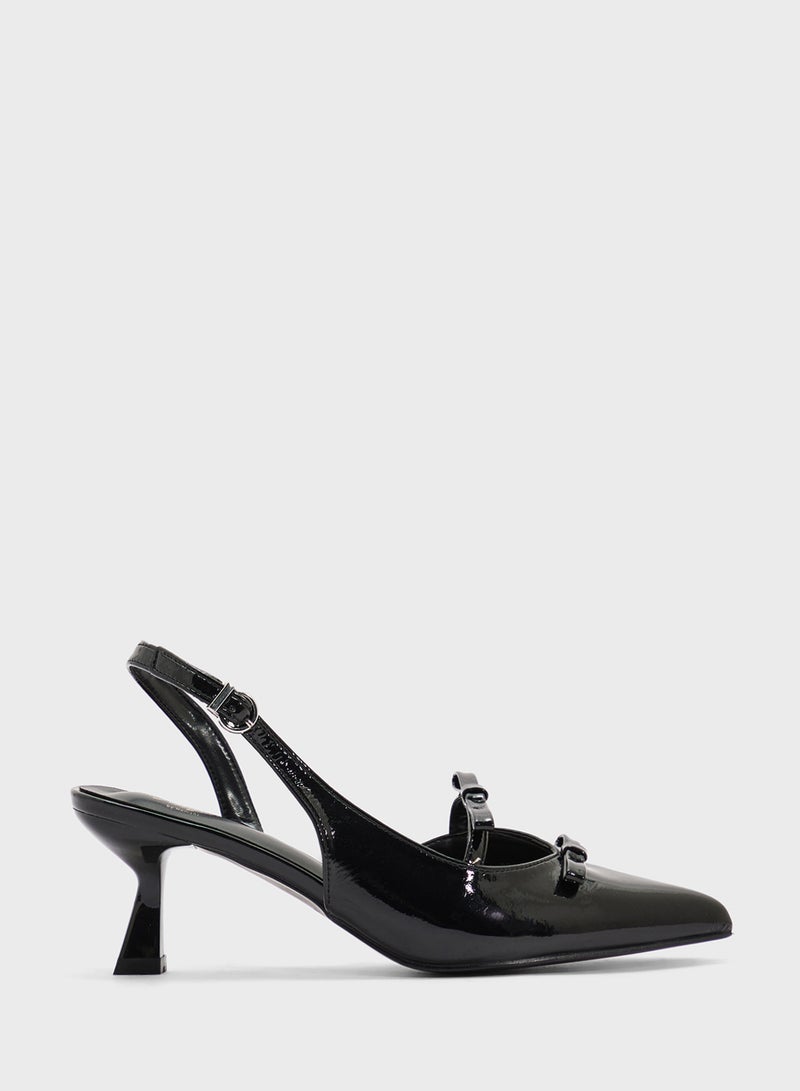 Ginger Sling Back Heeled Pump  - Image 1