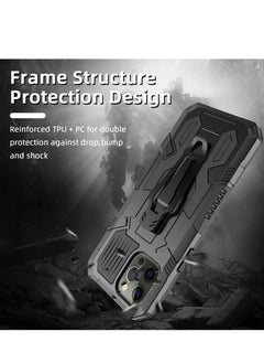 HEXABEX iPhone 15 Pro Max Case, Shockproof Hybrid Armor Heavy Duty Cover Case for iPhone 15 Pro Max 6.7" Black  - Image 3
