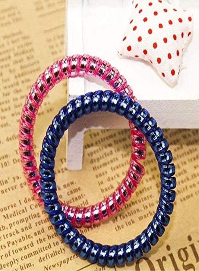 Minta Colorful Telephone Wire Cord Hair Band Ties Band Rope Bobbles Women Girls Headwear Hair Accessories Mixed Color Perfect Quality Multicolor 18 PCS - Image 4