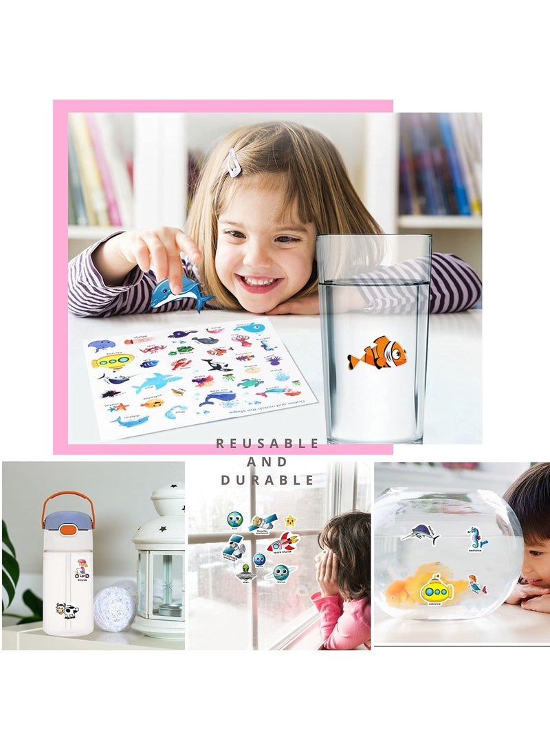 general Reusable Activity Sticker Learning Toys for Kids, Early Education Book Puzzle (Animals) - Image 4