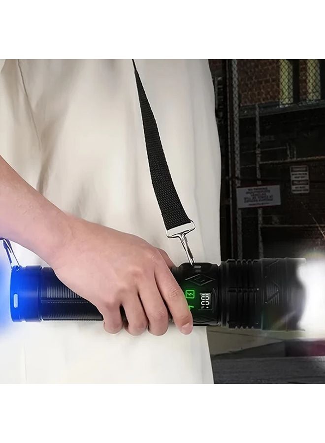 Model S 1 Dual Head Red Blue Glitter Flashlight Portable Outdoor Emergency Work Light - Image 4