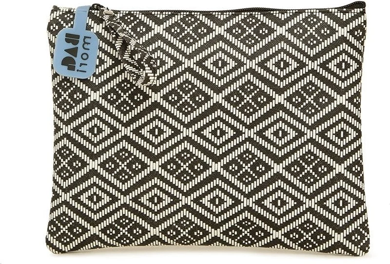 باجموري White Patterned Portfolio Bag with Handle