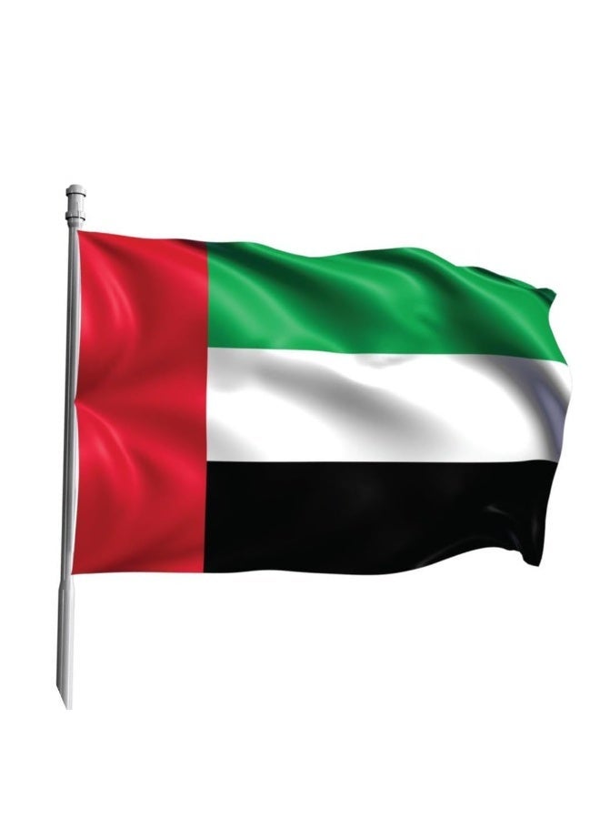 ARS UAE Flag - Heavy-Duty 210D Satin, Single -Sided UAE Emirati Flag for Outdoor/Indoor, Fade Resistant, Flag Day, And Home-Polyester-Size Available - Image 4