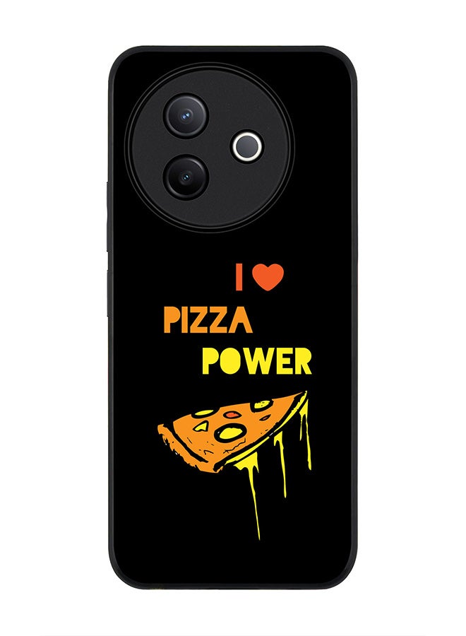 Stylizedd For Vivo Y39 5G / vivo Y300i 5G Case,Slim fit Camera Protection, Shockproof Thin Phone cover  - I Love Pizza (Black) - Image 1