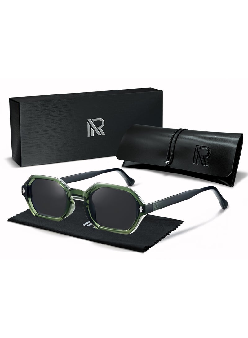 ريتي نظارة شمسية رجالي ونسائي بتصميم عصري وعدسات مستقطبة مع حماية من الأشعة فوق البنفسجية | نظارات موضة أنيقة للقيادة والسفر والرحلات والشاطئ والأنشطة الخارجية | خفيفة الوزن ومريحة - Image 1