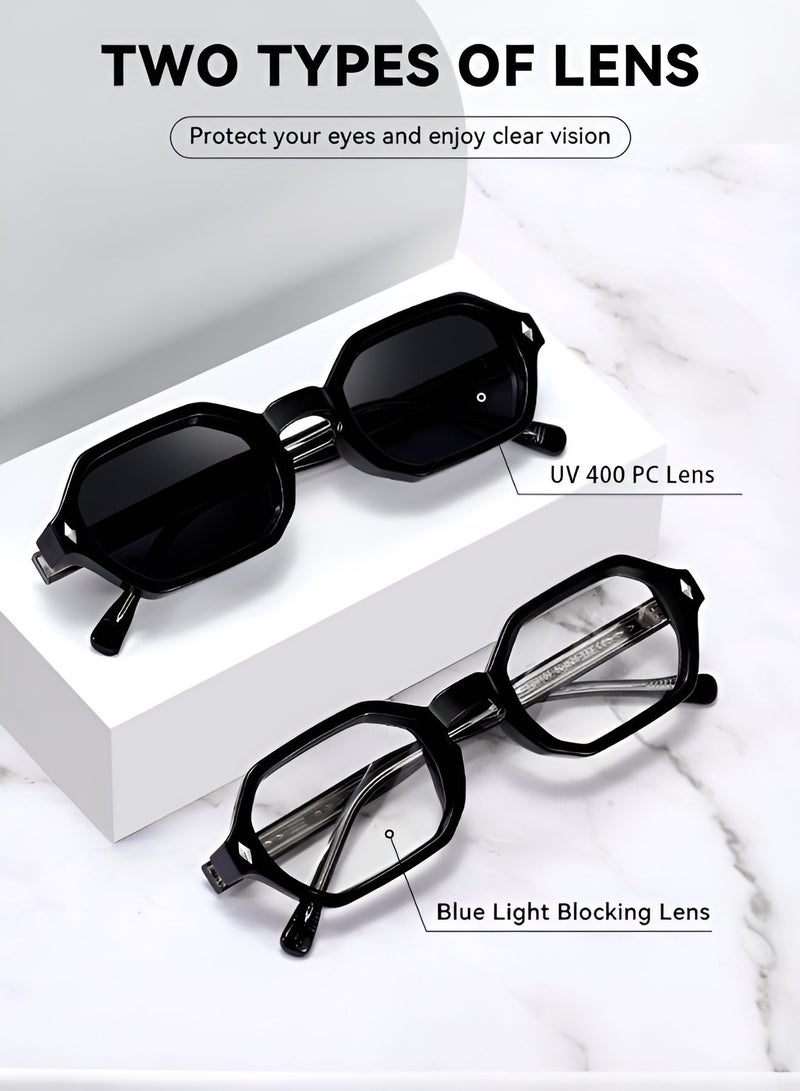 ريتي نظارة شمسية رجالي ونسائي بتصميم عصري وعدسات مستقطبة مع حماية من الأشعة فوق البنفسجية | نظارات موضة أنيقة للقيادة والسفر والرحلات والشاطئ والأنشطة الخارجية | خفيفة الوزن ومريحة - Image 5