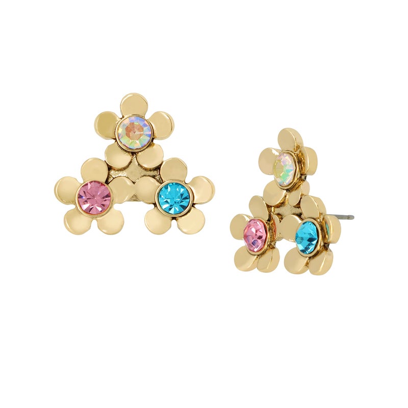 Betsey Johnson Betsey Flower Cluster Earrings - Image 1