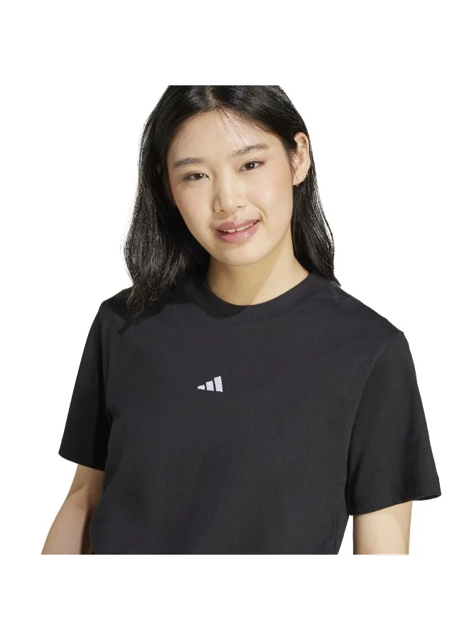 Adidas Adidas W Sl Sj T Black T-Shirt (Short Sleeve) T-Shirts For Women