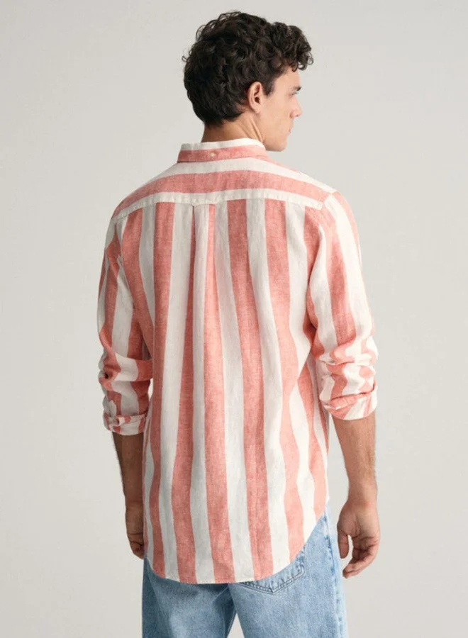 GANT Gant Regular Fit Bold Striped Linen Shirt