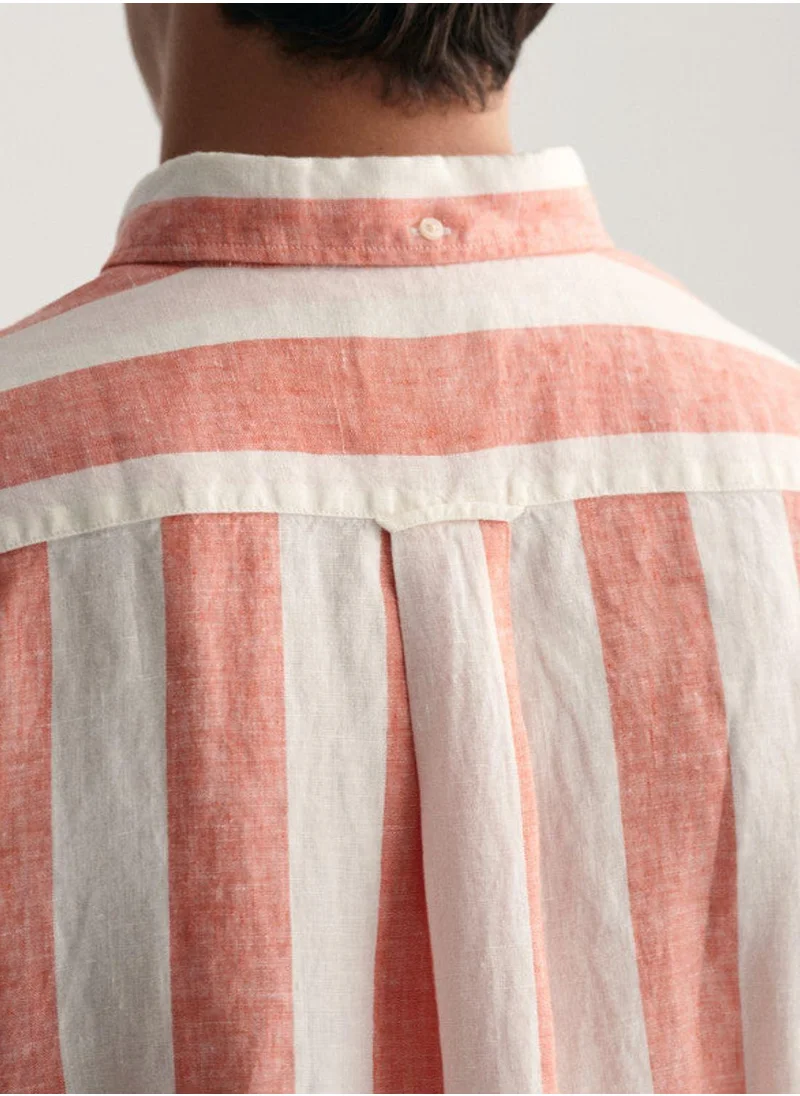 غانت Gant Regular Fit Bold Striped Linen Shirt