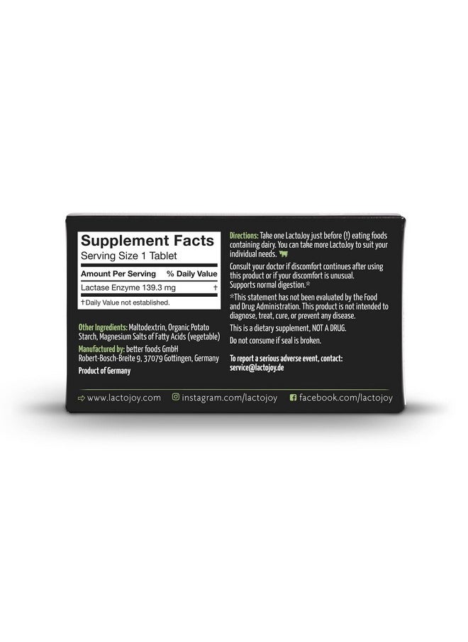 Lactojoy - Lactase Pills I Powerful Lactase Enzymes For Lactose Intolerance I Ultra Pure Lactase For Improved Digestion I 100% Vegan I 45 Pieces - Image 1