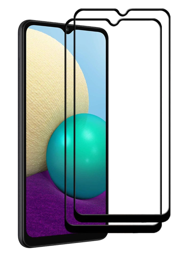 ACLIX 2 Pieces Antistatic ESD Dustproof Premium Quality High Definition Tempered Glass Screen Protector Designed For Samsung Galaxy A02 - Image 1