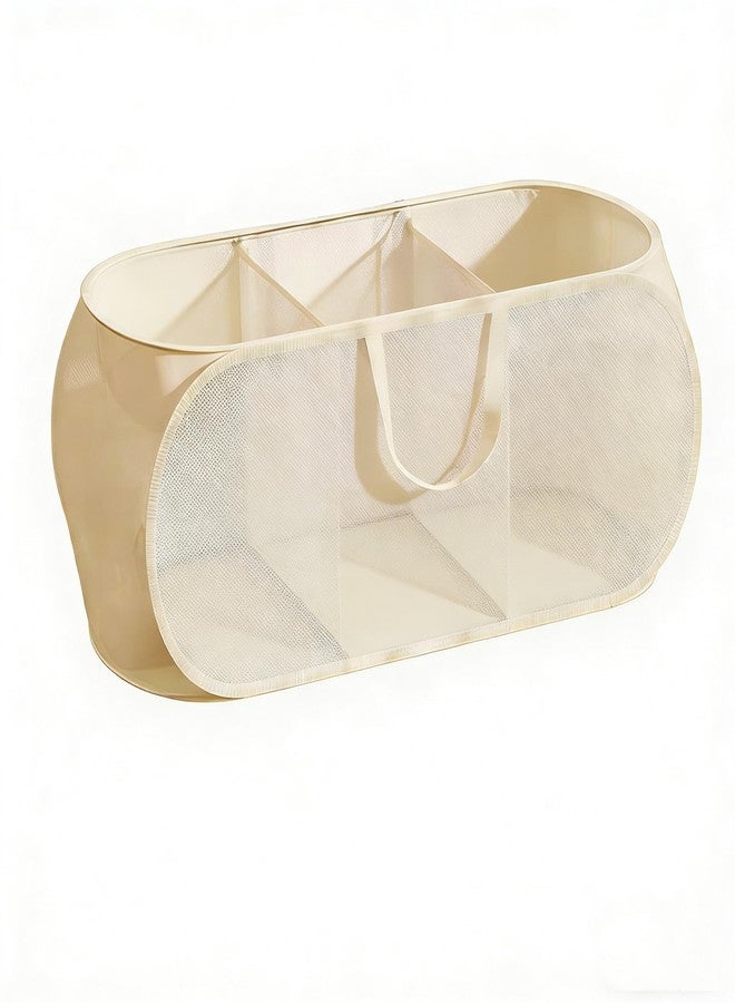 BEENIFIC Large Box Organizer,Storage Chest,Bin Basket for Living Room (Beige) - Image 2