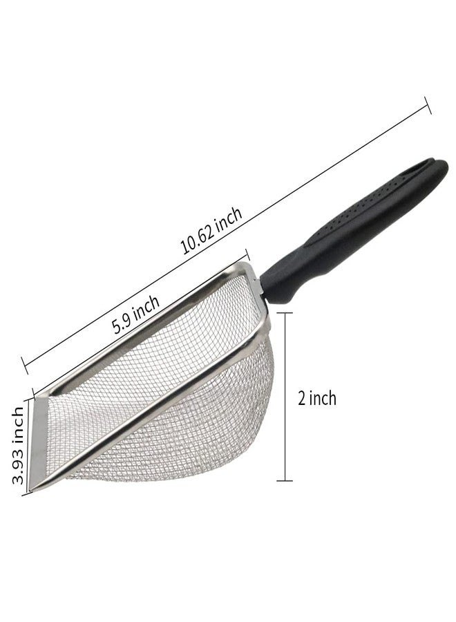 MODUODUO Reptile Sand Shovel Stainless Steel Fine Mesh Sand Substrate Scoop for Litter Cleaner Scooper for Sand Bedding - Image 5