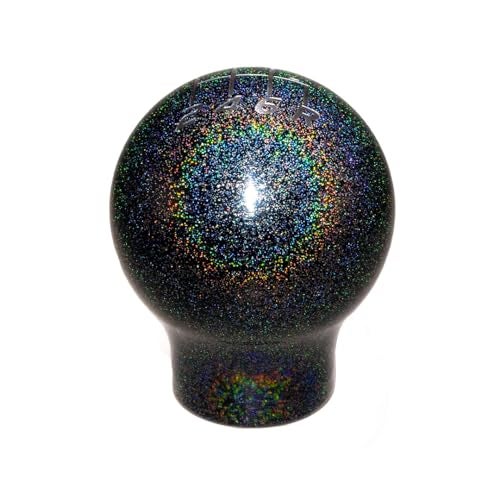 Billetworkz Weighted Shift Knob (500g) for Subaru 6 Speed WRX: 2015-25 / STI: 2004-21, Rainbow Sparkle - Image 5