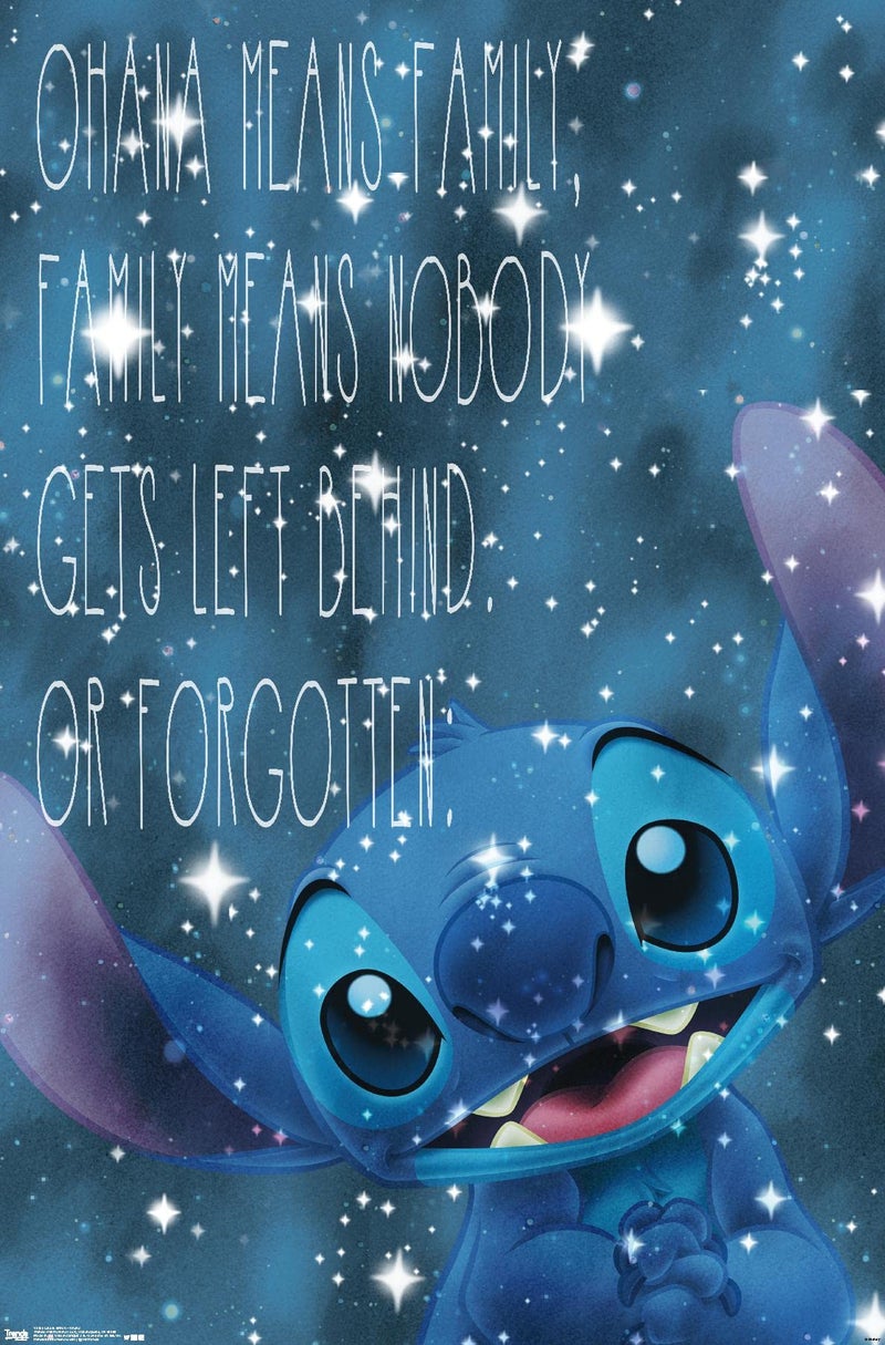 Trends International Disney Lilo and Stitch  Ohana Wall Poster 14725 x 22375 Premium Unframed Version