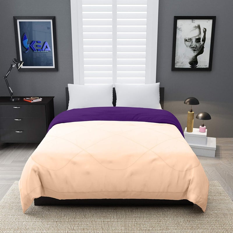KEA Reversible Single Bed Microfiber ComforterDuvet for SummersAc AC Comforters Fabric Micro Cotton 300 GSM - Image 2