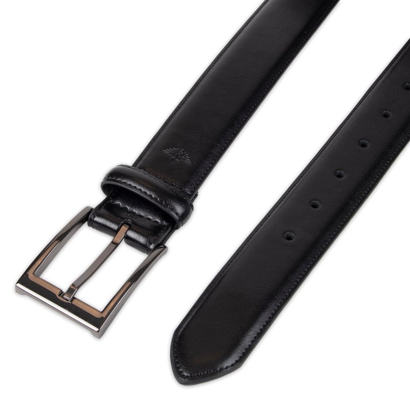 Dockers Men's 1 3/8 in. Feather-Edge Belt with Two-Row Stitching, Deep Black, 38 - Image 4