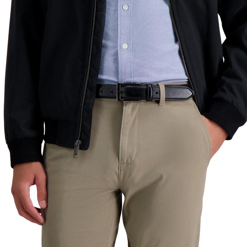 Dockers Men's 1 3/8 in. Feather-Edge Belt with Two-Row Stitching, Deep Black, 38 - Image 5