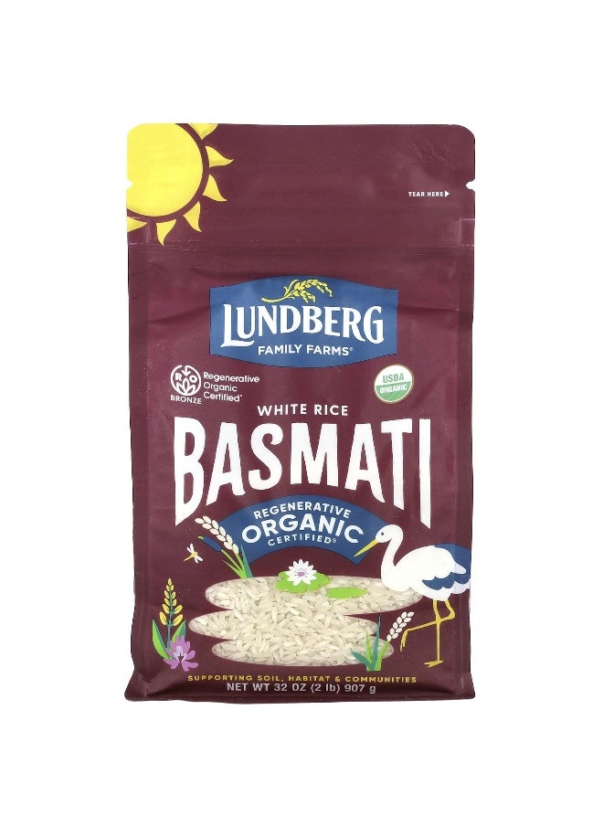 Lundberg Lundberg, Organic White Rice, Basmati, 32 oz (907 g)  - Image 1