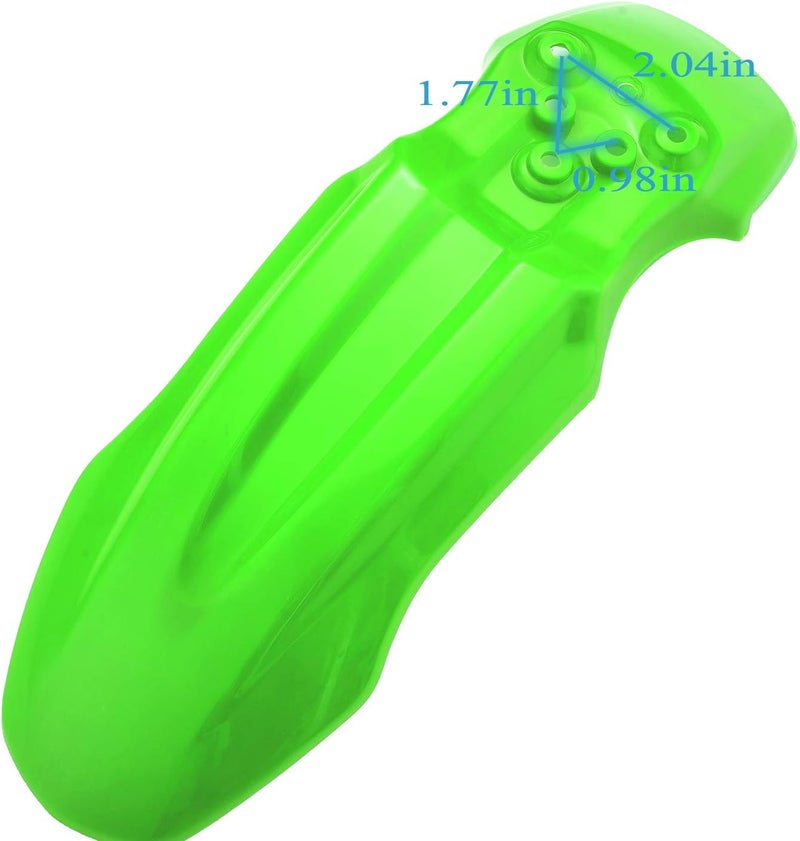 necaces Plastic Fender Fairing Kit Set,Plastic Body Fender Kit for XR50 CRF50 Chinese Mini Dirt Bikes(Green) - Image 5