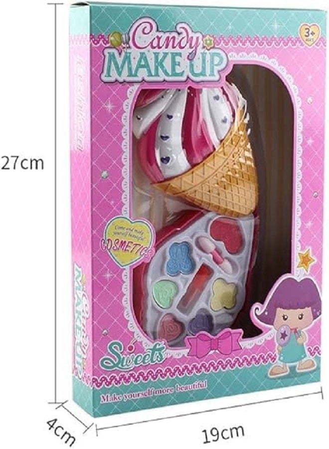 Girls Makeup Set | Safe Ice Cream Shaped Little Girl Makeup Set | Cosmetics Set for Kids Toddler Girl Toys - Image 5