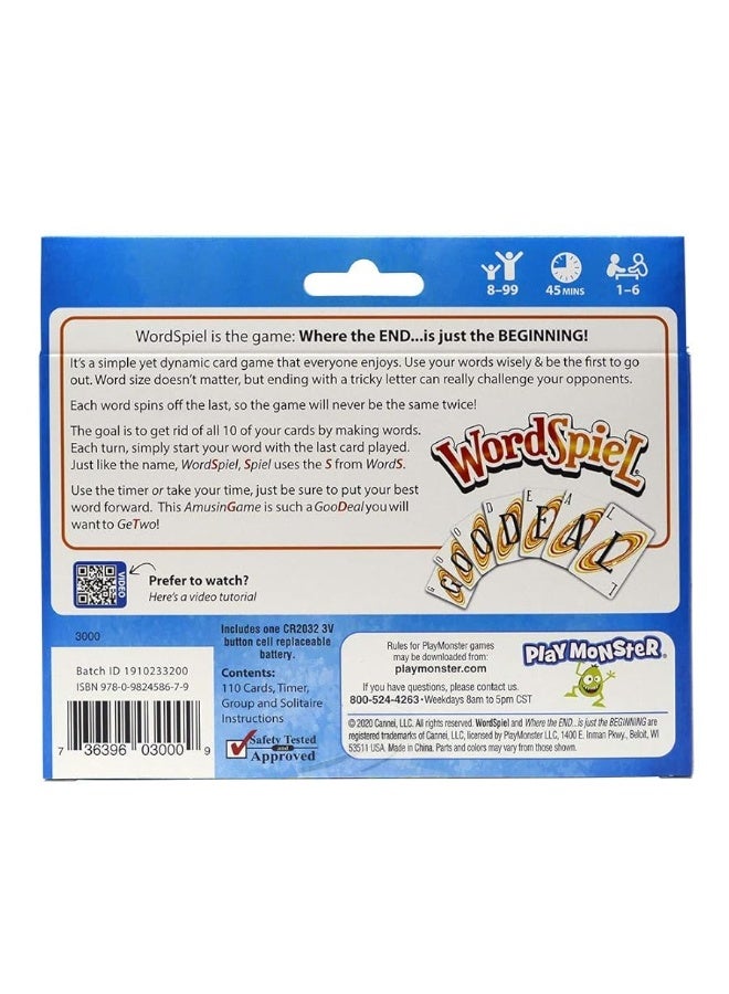 Set Enterprises Set WordSpiel â€” Card Game â€” Make A Word Using Part of the Word Before â€” Family Fun Game Night â€” For Ages 8+ - Image 2