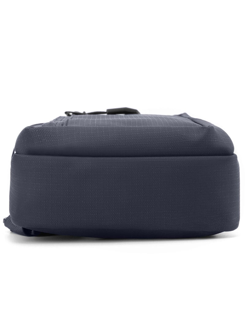 Hike Unisex Cross Body Chest Bag Synthetic Water-Resistant Scratch Resistant Small Shoulder Sling Bag for Business Travel Outdoor Shopping, HK9004-BLUE - Image 5