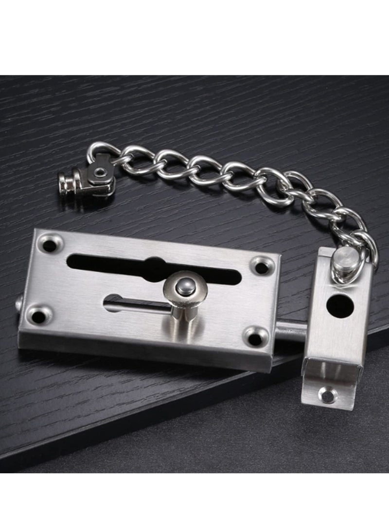 Excefore Door Chain Lock, Sliding Door Chain for Front Door, Security Door Lock Safety Chain, Anti Theft Door Latch for Door, Door Limiter - Image 4