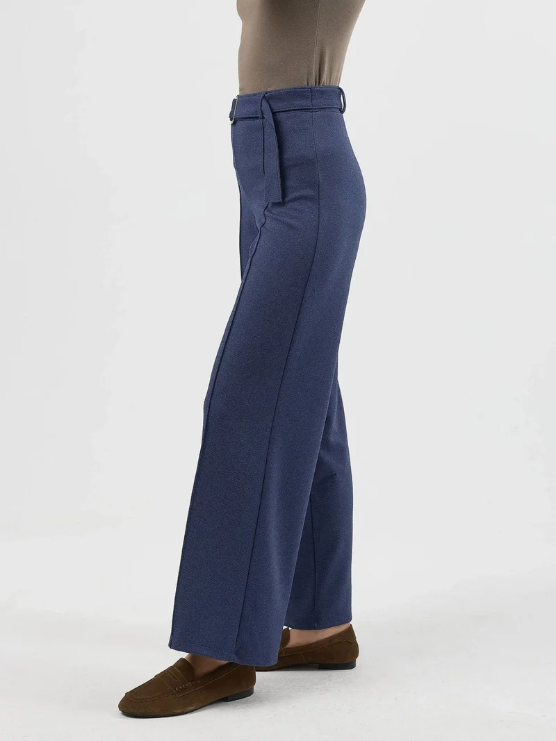 Busem BUSEM Belted High Waist Straight Leg Pants