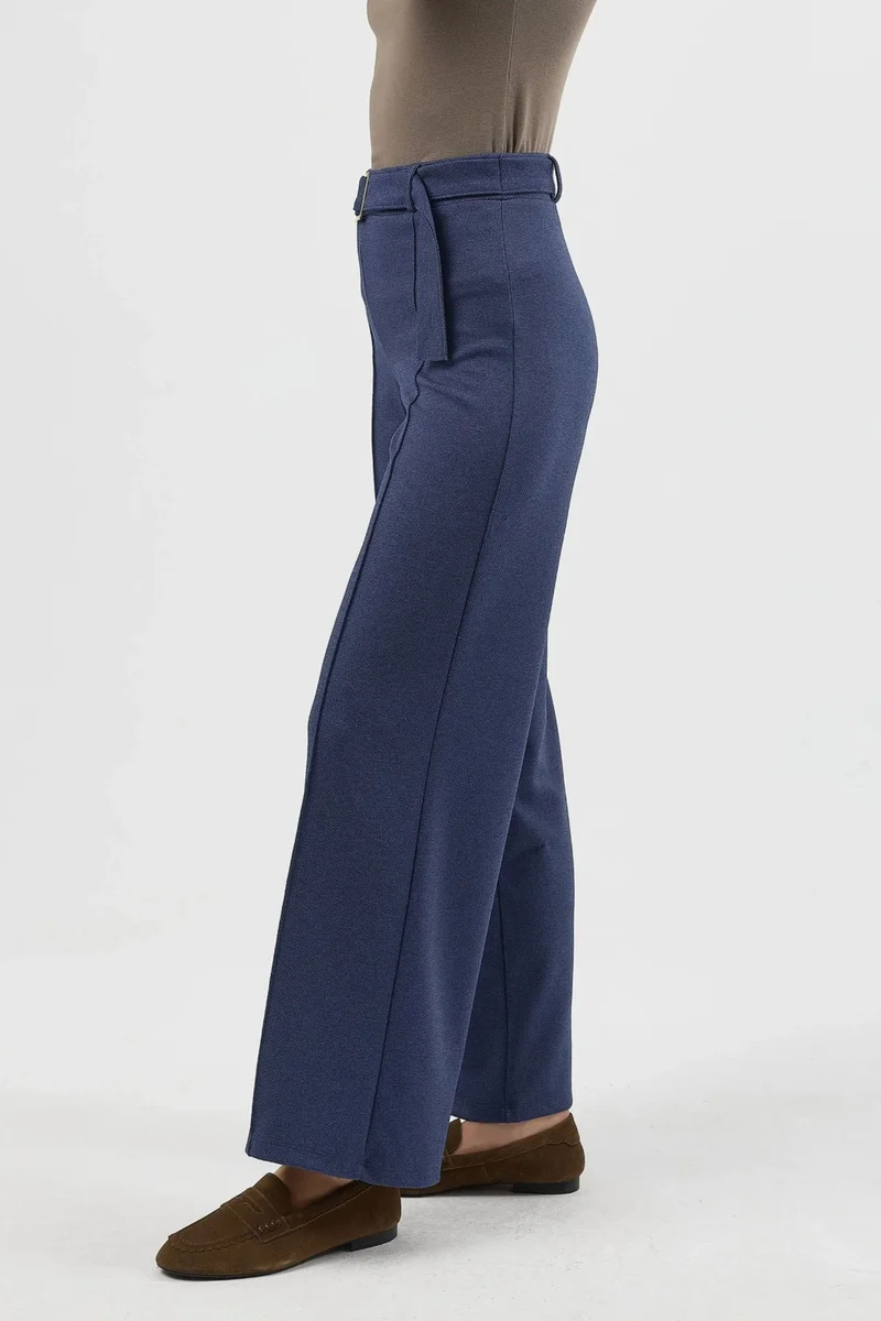 Busem BUSEM High Waist Belted Straight Leg Pants
