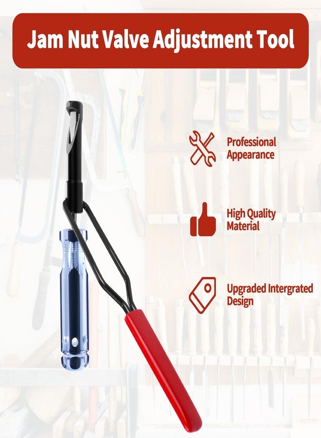 OXDFK 10mm Jam Nut Valve Adjustment Tool, Slotted Valve Adjusting Stud, Valve Grinding & Lapping Tool for Honda, Nissan, Toyota, and Other Japanese Auto Vehicle Engines - Image 4