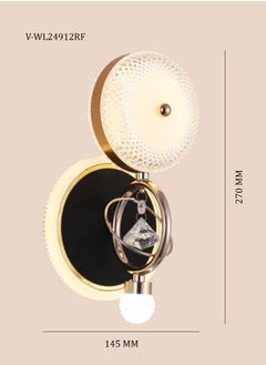 Vmax Modern Creative Gold Wall Hanging Lamp For Living Room Bedroom Balcony 3 Colour  - Image 2