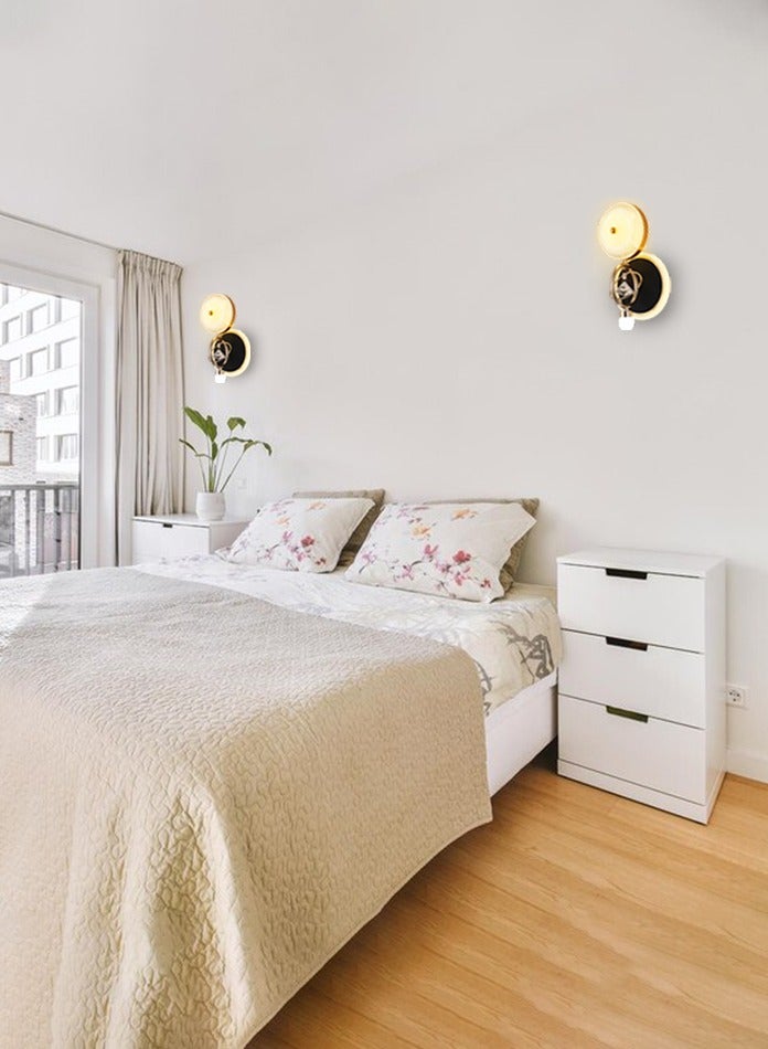 Vmax Modern Creative Gold Wall Hanging Lamp For Living Room Bedroom Balcony 3 Colour - Image 3