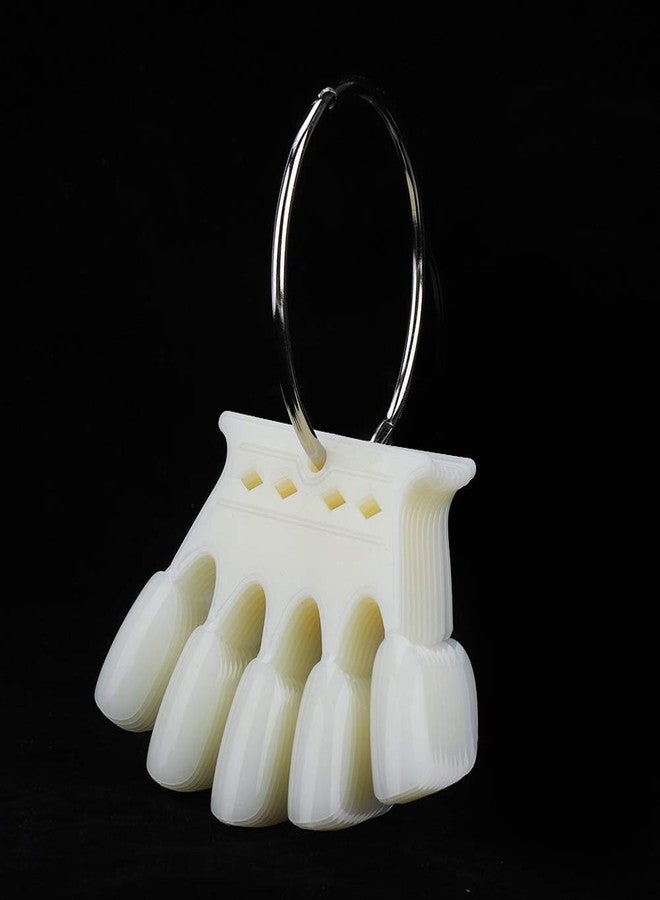 Sonew 50Pcs Nail Sticks, Nail Art Practice Tips Manicure Polish Gel Color Display Nail Polish Showing Tool Nail Art Tips() - Image 1