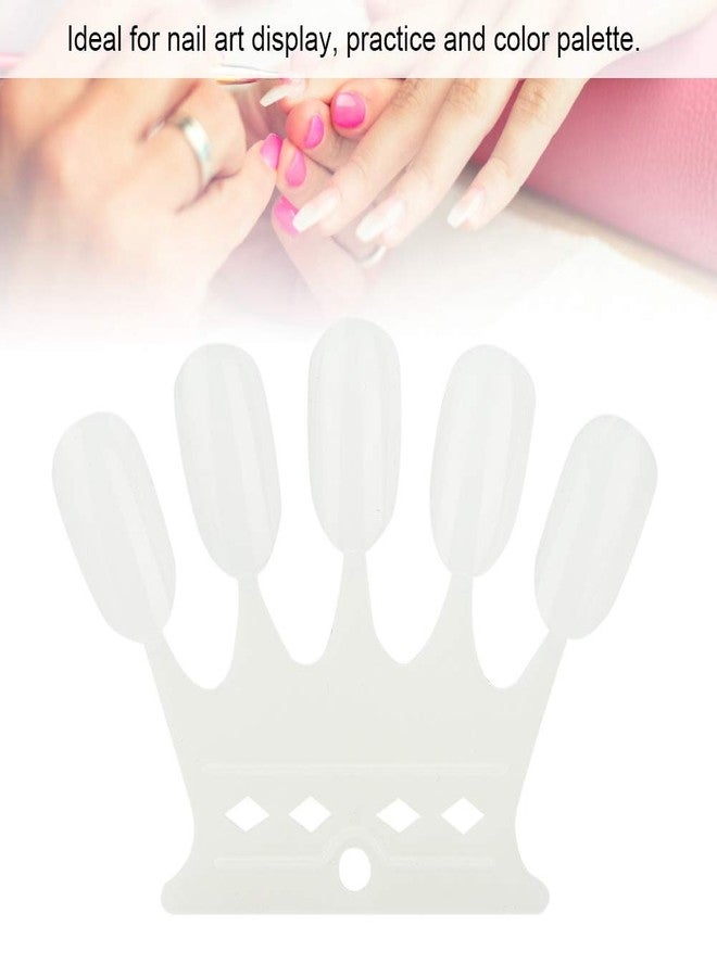 Sonew 50Pcs Nail Sticks, Nail Art Practice Tips Manicure Polish Gel Color Display Nail Polish Showing Tool Nail Art Tips() - Image 2