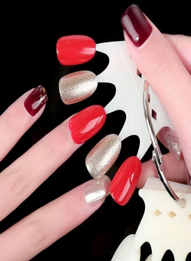 Sonew 50Pcs Nail Sticks, Nail Art Practice Tips Manicure Polish Gel Color Display Nail Polish Showing Tool Nail Art Tips() - Image 5