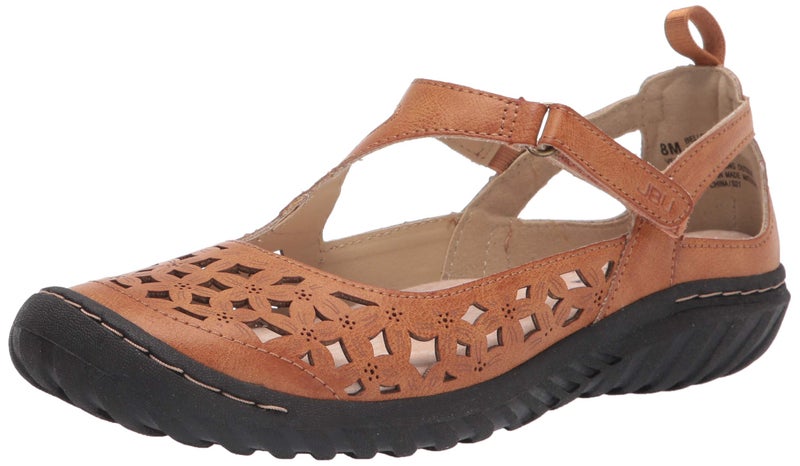 JBU by Jambu JBU Women's Bellerose Mary Jane Flat, Tan, 8.5 - Image 1