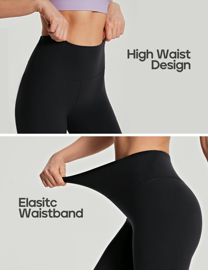 Heathyoga Womens Leggings with Pocket Buttery Soft Legging for Women Tummy Control High Waisted Yoga Pants Black - Image 4