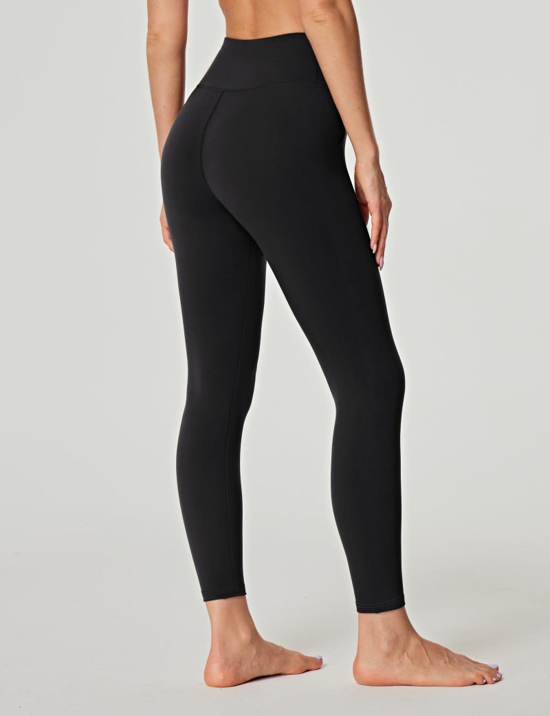 Heathyoga Womens Leggings with Pocket Buttery Soft Legging for Women Tummy Control High Waisted Yoga Pants Black - Image 2