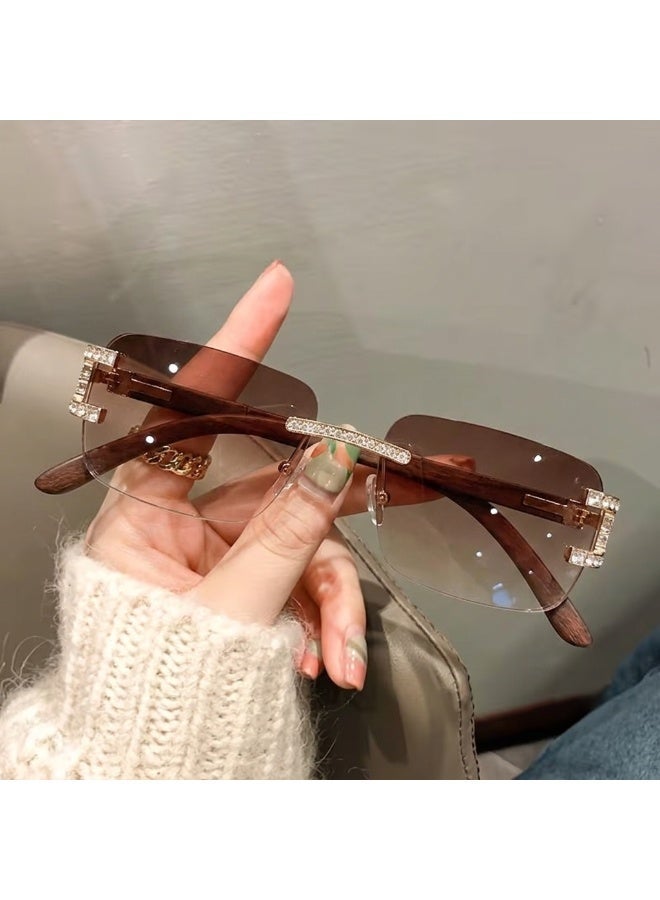 Elanova Frameless blue light blocking glasses suitable for men and women for reading, protecting against UV rays, preventing eye strain, and for computer, TV, and gaming use - Image 4