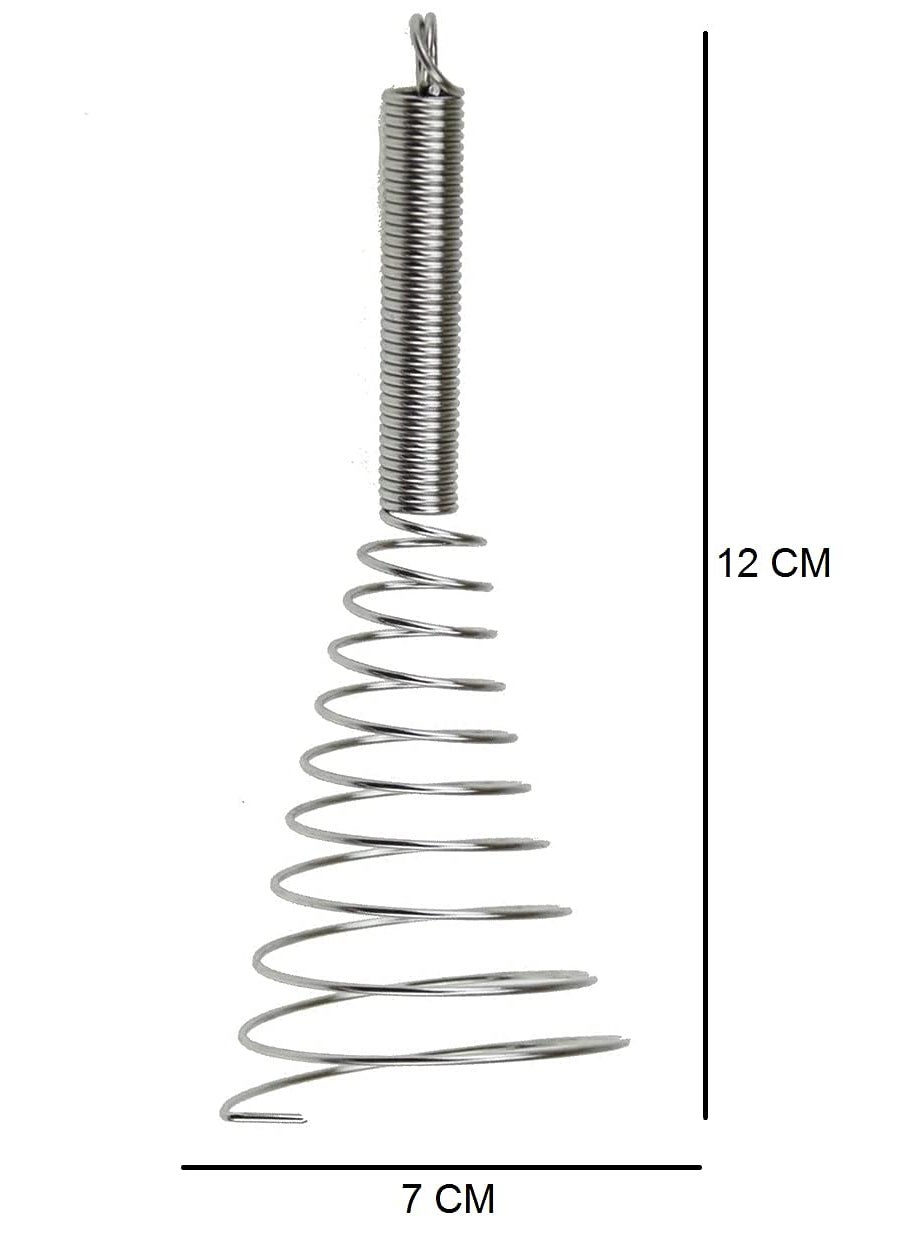 Talora Talora Stainless Steel Spring Whisk Egg Beater Milk Blender for Blending Whisking Beating Stirring Kitchen Tools Manual Pack of 1  - Image 5