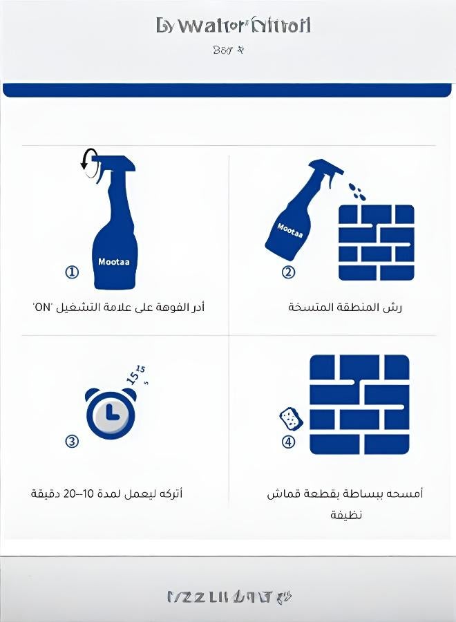 رذاذ منعش لتنظيف وتعقيم الجدران والأسقف وإزالة الروائح والعفن بلطف - Image 5